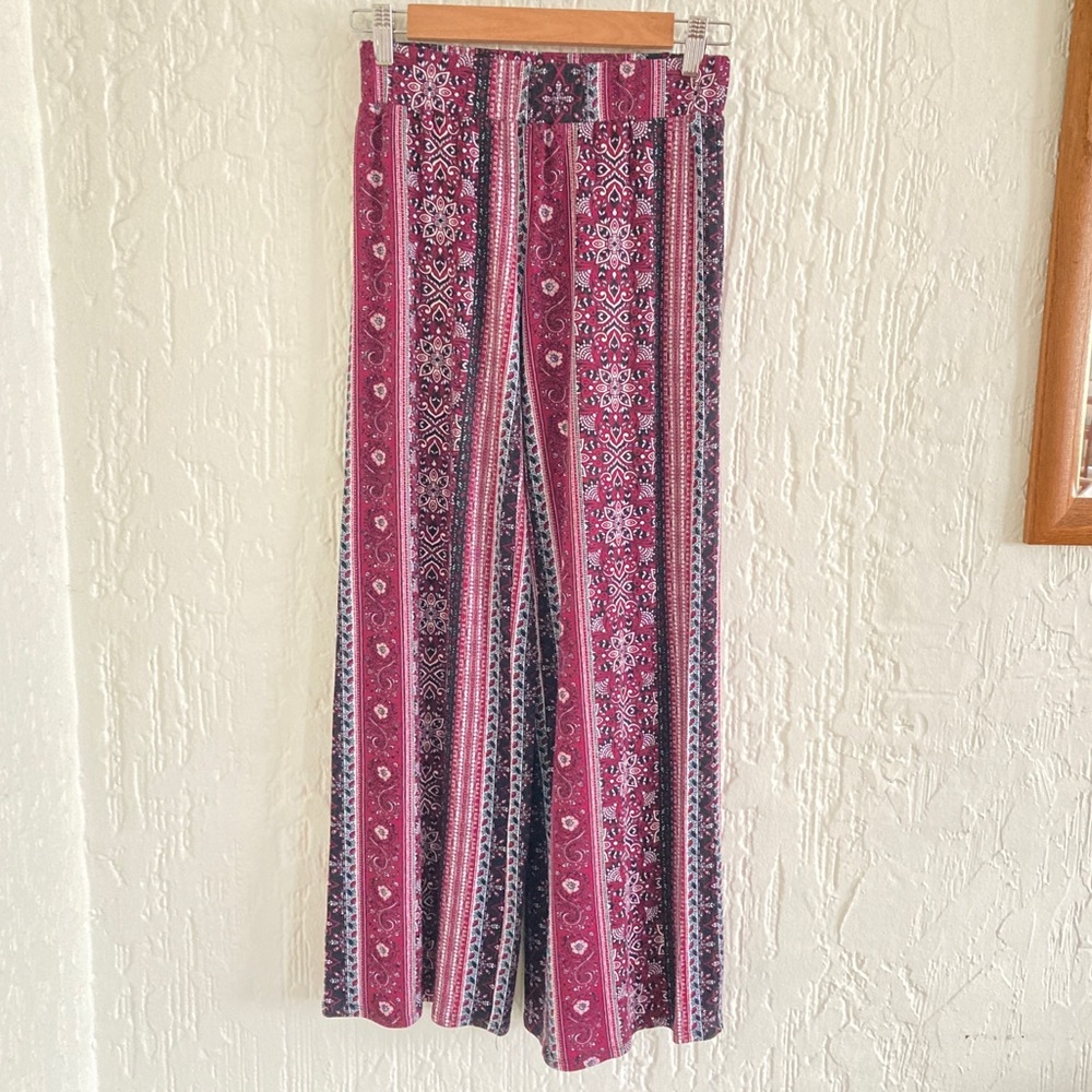 Pink Republic Boho Flare Pants Size XS